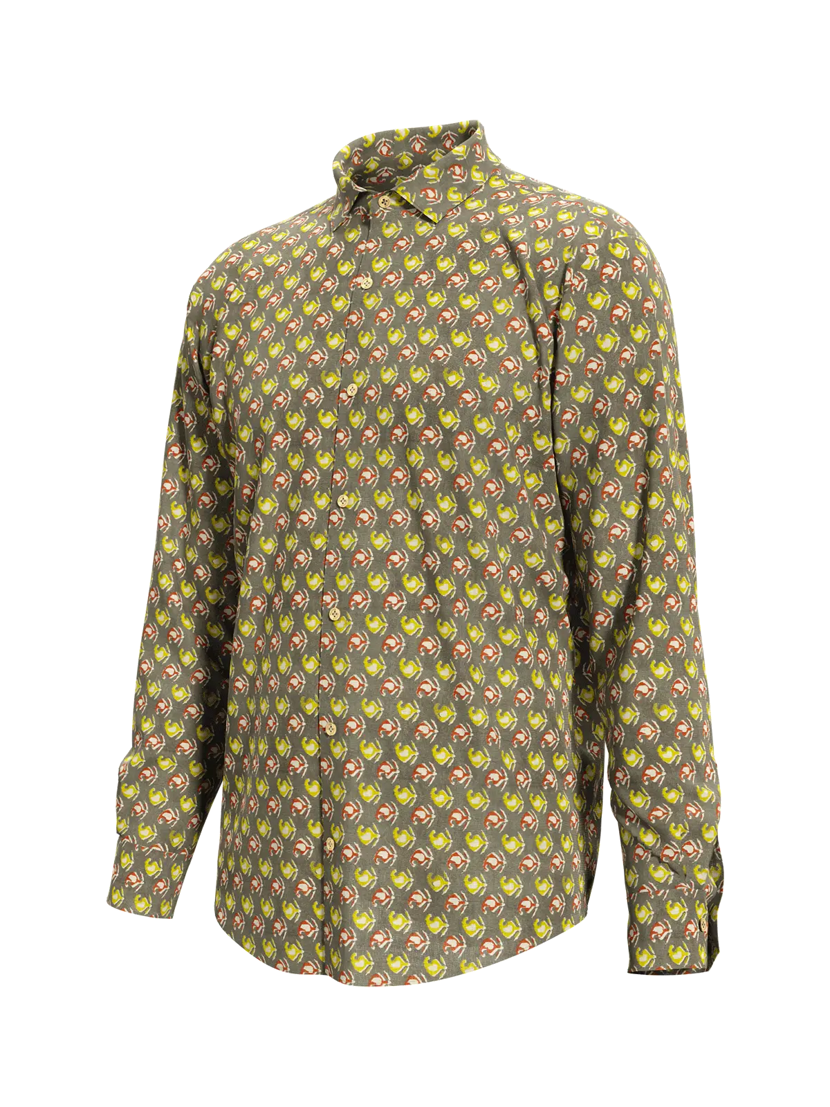 Cotton Print Men's Shirt