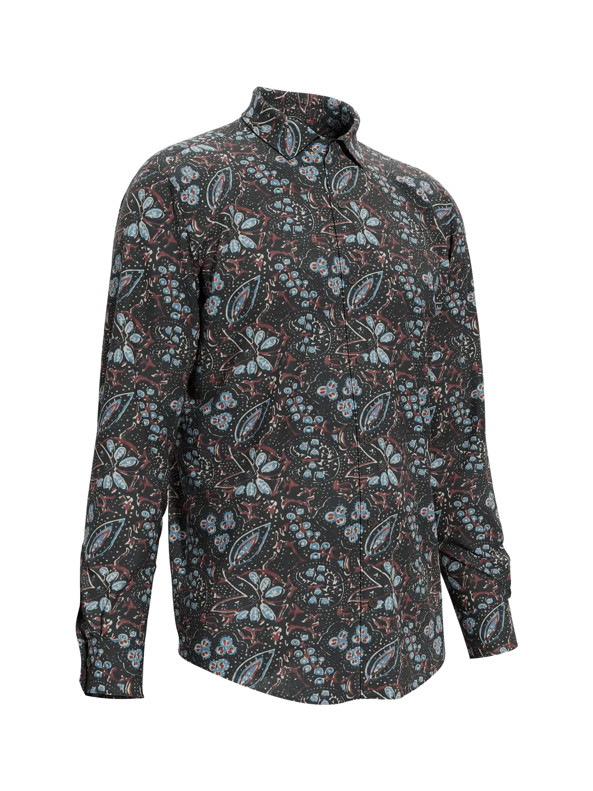 Charcoal Garden Modal Men's Shirt