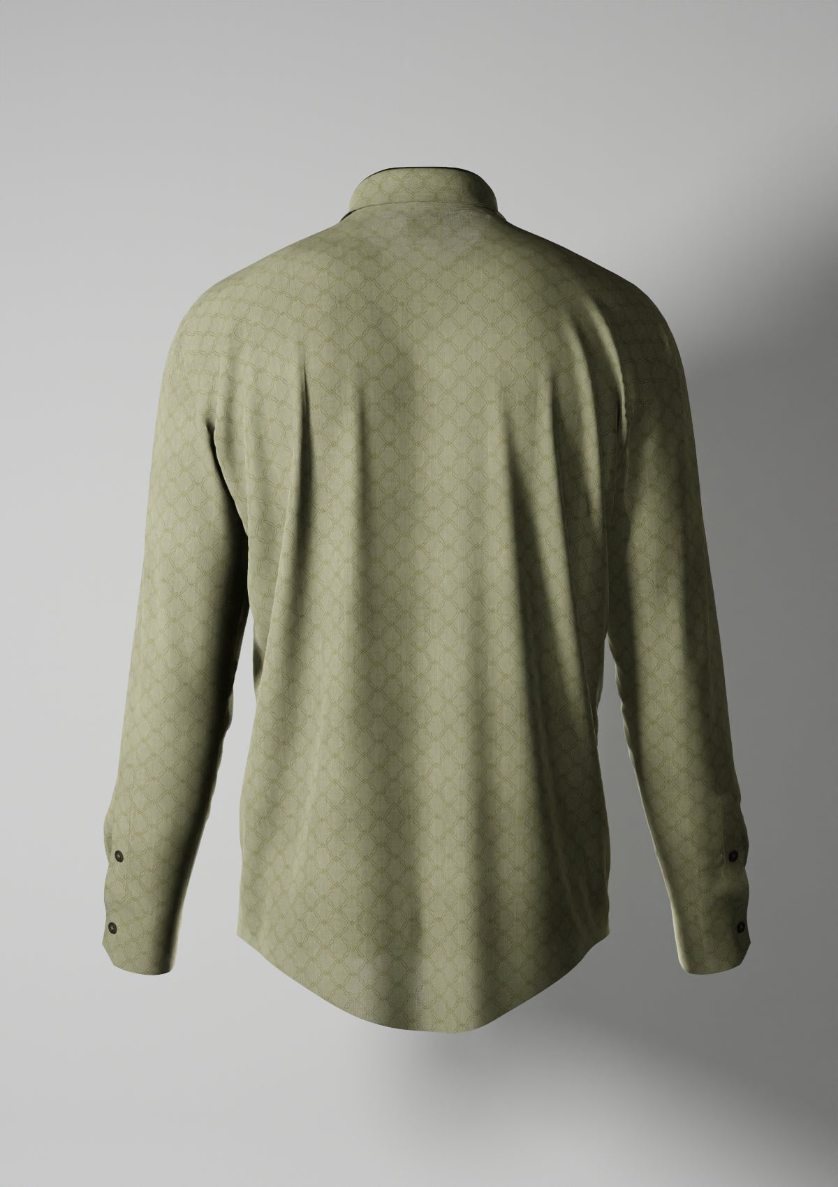 Ecru Chemise(Green Colour Rayon Shirt)