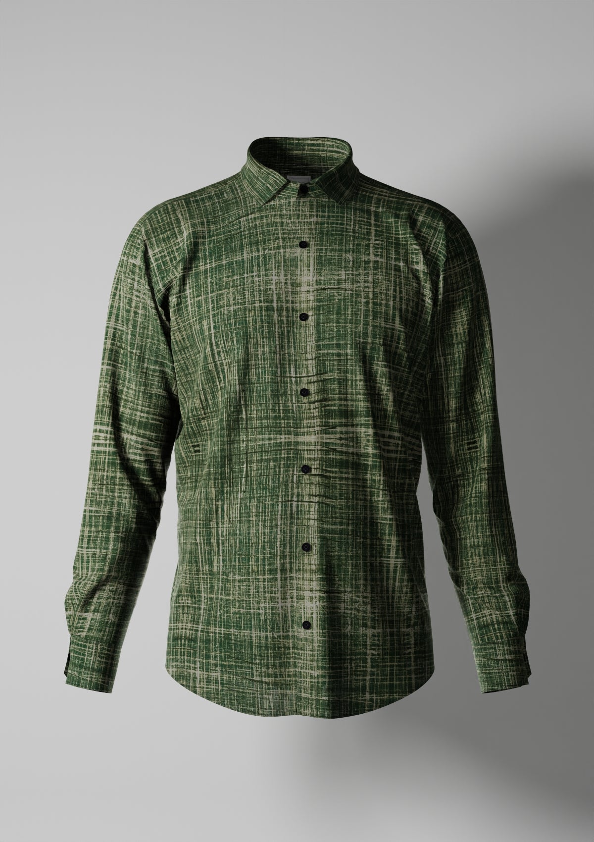 Green Colour 100% Cotton Shirt