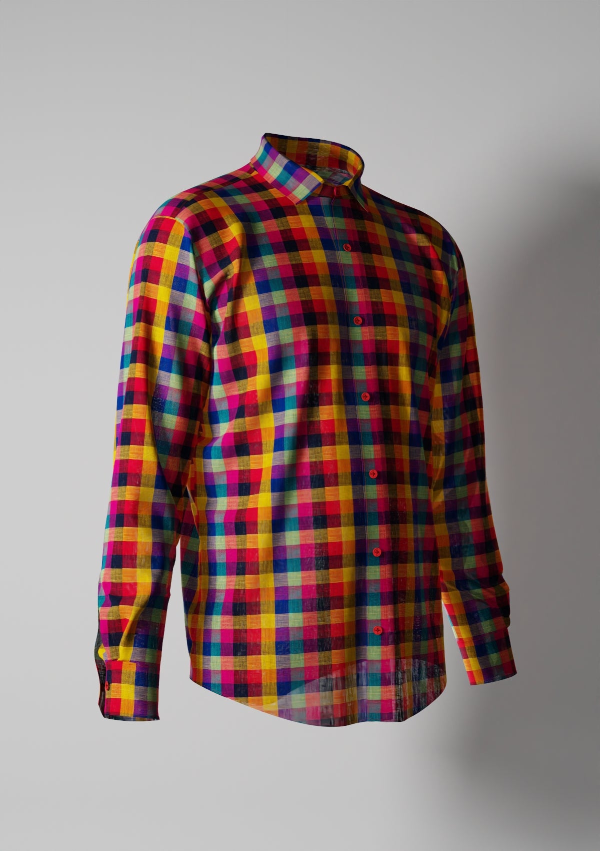 Textured Plaid Handloom(Cotton Shirt)