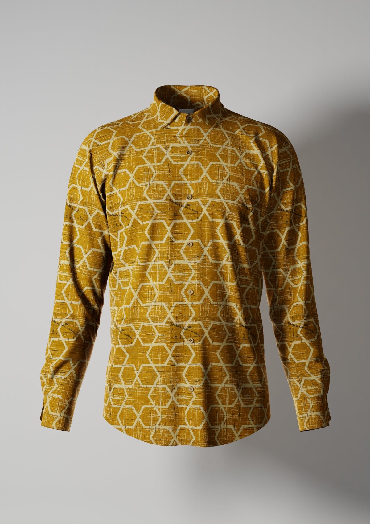 Tuscan Sun(Loom Textured Cotton Shirt)