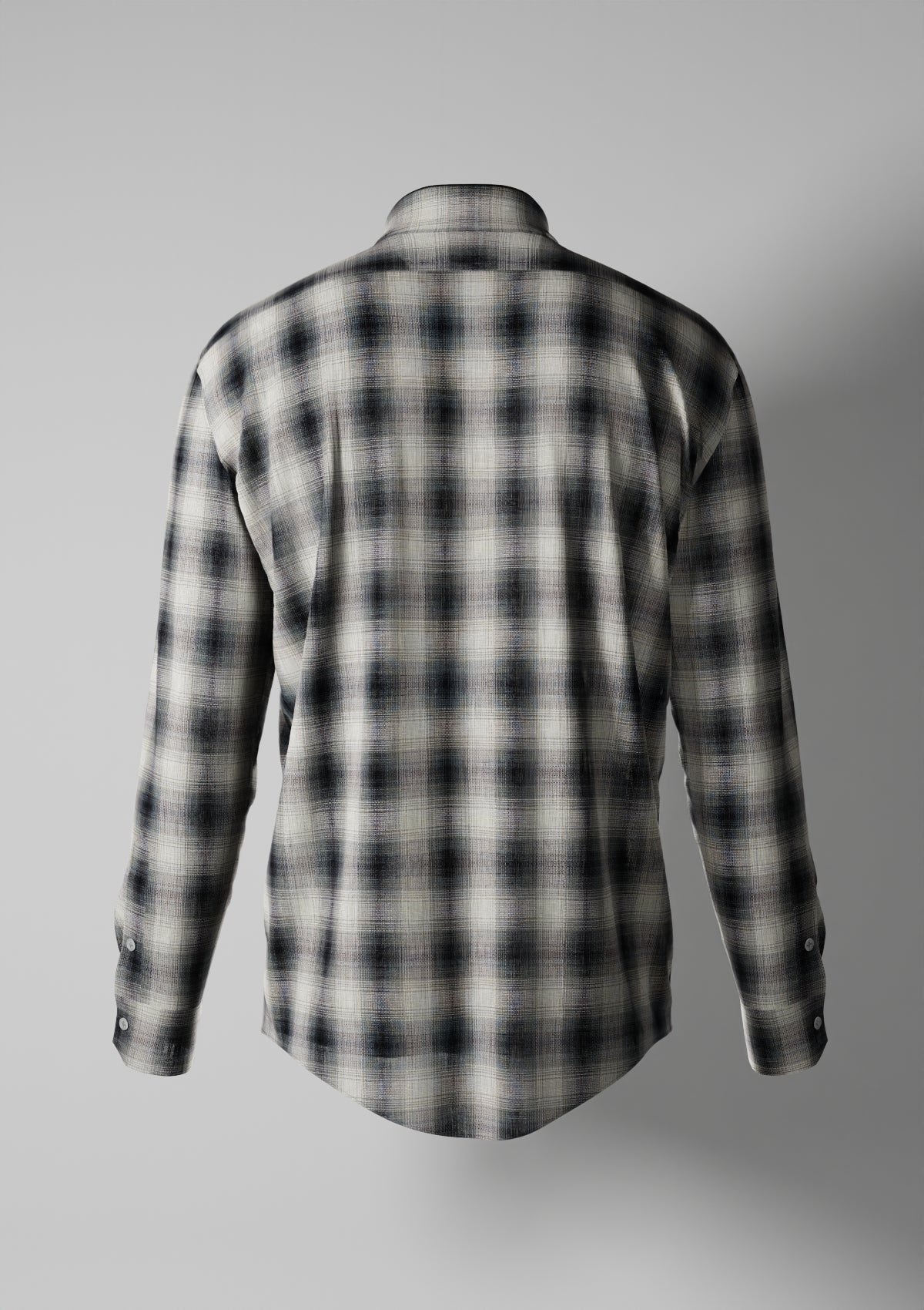 Summer Check Classic(Black & White Cotton Checks Shirt)