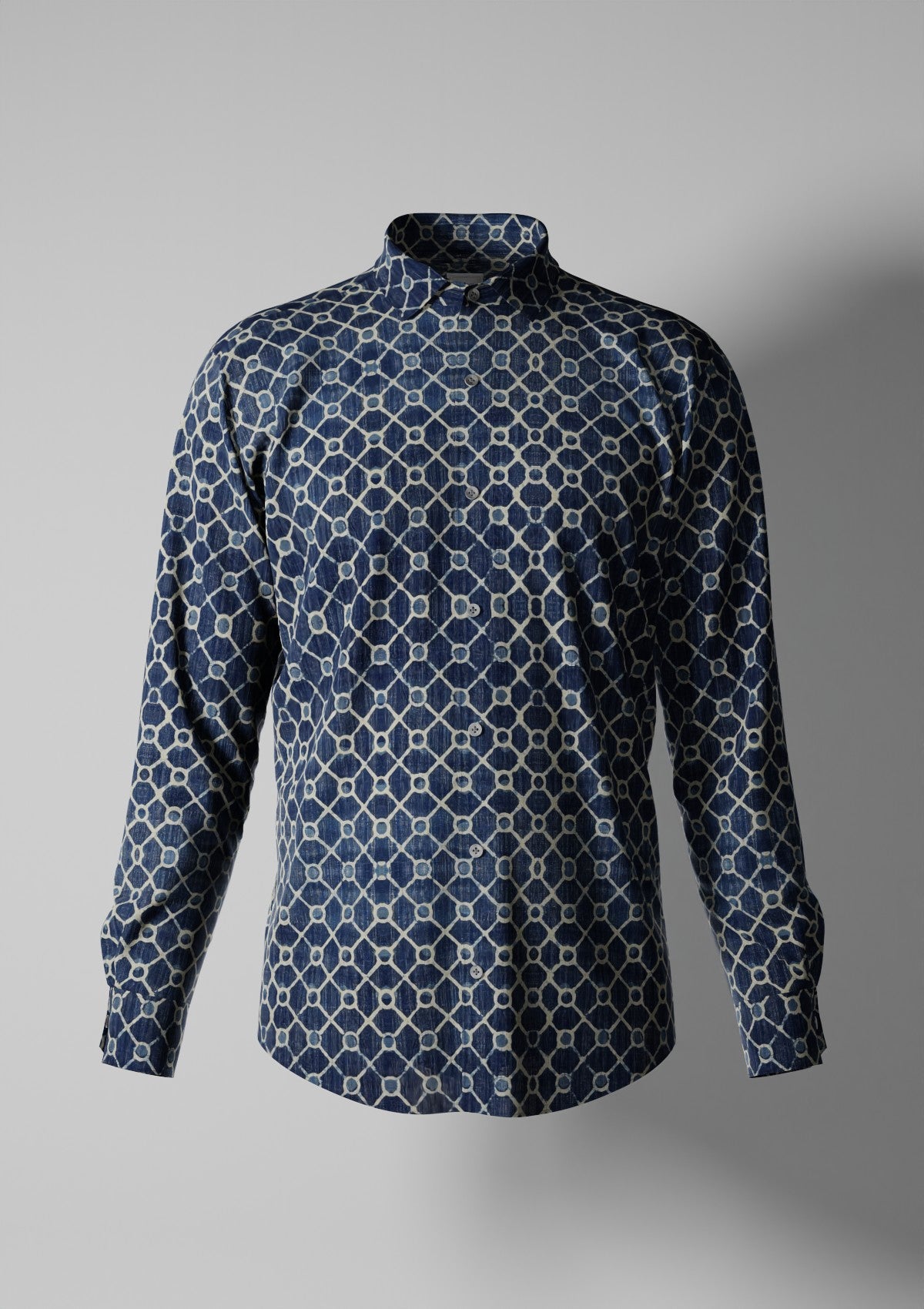 Aqua Wild (Flex Cotton Shirt for Men)