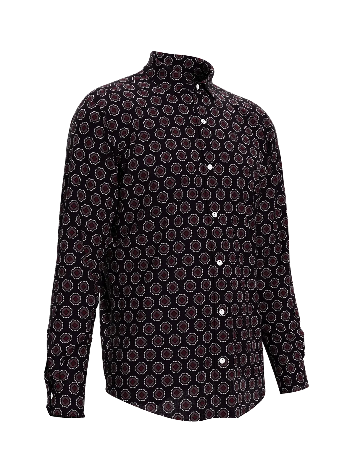 Geometric Print Men's Shirt